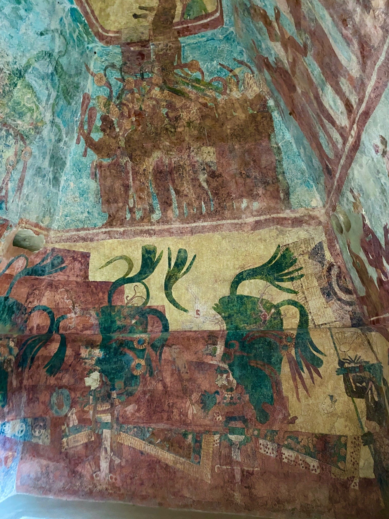 Fresques murales maya ruines bonampak mexique